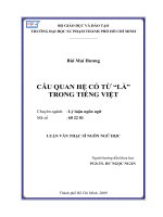 Câu quan hệ có từ "là " trong tiếng Việt