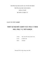 THIẾT KẾ BỘ ĐIỀU KHIỂN MÁY PHAY CYBER MILL PHỤC VỤ THÍ NGHIỆM