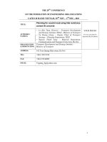 THE 28TH CONFERENCE  OF THE FEDERATION OF ENGINEERING ORGANIZATIONS