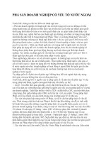 PHÁ SẢN DOANH NGHIỆP CÓ YẾU TỐ NƯỚC NGOÀI