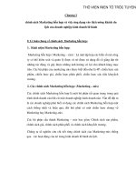 Marketing hỗn hợp và việc ứng dụng vào thị trường khách du lịch của doanh nghiệp kinh doanh lữ hành