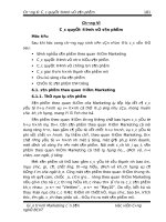 Các quyết định về sản phẩm mục tiêu