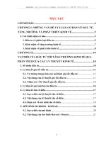 DỰA VÀO CÁC LÝ THUYẾT KINH TẾ VỀ ĐẦU TƯ GIẢI THÍCH VAI TRÒ CỦA ĐẦU TƯ ĐỐI VỚI TĂNG TRƯỞNG VÀ PHÁT TRIỂN KINH TẾ