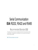 Bài giảng RS232 -Phần 1