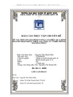 Một số giải pháp nâng cao hiệu quả kinh doanh nhập khẩu thép tại công ty TNHH Thương mại Hòa Phát