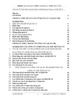 Hoàn thiện công tác Quản trị Marketing tại Công ty nội thất Hà Vũ