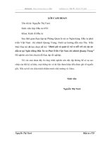 Đánh giá và quản lý rủi ro đối với các dự án đầu tư tại Ngân Hàng Đầu Tư và Phát Triển Việt Nam chi nhánh Quang Trung