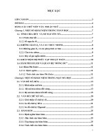 KHÁI NIỆM TRONG TOÁN HỌC