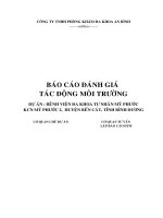 Xử lý chất thải bệnh viên đa khoa