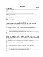 Những cuộc chiến tranh xâm lược của Napôlêông Bônapáctơ và tác động của nó đến nước pháp và châu Âu