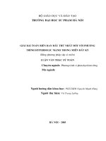 bài toán biên ban đầu thứ nhất đới với phương trình hyperbolic mạnh trong miền bất kì