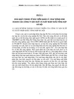 Tổng quan về công ty sản xuất và xuất nhập khẩu tổng hợp Hà Nội