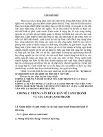 Lý luận về sự cạnh tranh và sự dụng vào thực tiễn ở Việt Nam