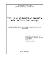 XỬ LÝ Ô NHIỄM KHÔNG KHÍ BẰNG PHƯƠNG PHÁP THIÊU ĐỐT