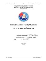 Xử lý tự động phiếu điều tra