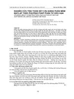 nghiên cứu tính toán kết cấu bằng phần mềm matap theo phương pháp phần tử hữu hạn