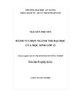 Một số giải pháp nhằm nâng cao trình độ học vấn và giảm mức sinh ở thanh hóa