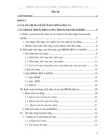 Tổ chức hạch toán lao động tiền lương và các khoản trích theo lương ở công ty Thương Mại và Dịch Vụ Nam Long