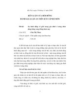 Sự bình đẳng về giới trong gia đình ở nông thôn đồng bằng sông Hồng