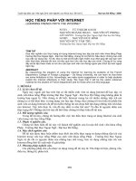 Học tiếng Pháp với Internet