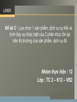 Sự khác biệt của hai phân khúc tồn tại trên thị trường