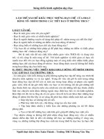 LÀM THẾ NÀO ĐỂ KHẮC PHỤC NHỮNG HẠN CHẾ  CỦA HOẠT ĐỘNG TỔ- NHÓM TRONG CÁC TIẾT DẠY Ở TRƯỜNG THCS ?