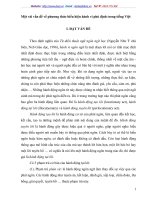 Một vài vấn đề về phương thức biểu hiện hành vi phủ định trong tiếng Việt