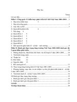 chiến lược phát triển KT-XH Việt Nam 2001-2010