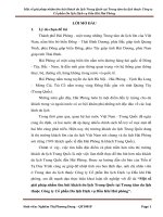 Một số giải pháp nhằm thu hút khách du lịch Trung Quốc tại Trung tâm du lịch thuộc Công ty  Cổ phần Du lịch Dịch vụ Dầu Khí Hải Phòng
