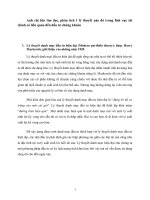 Anh chị hãy tìm đọc, phân tích 1 lý thuyết nào đó trong lĩnh vực tài chính có liên quan đến đầu tư chứng khoán