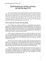 Ngành hàng lúa gạo của Đài Loan trong bối cảnh hội nhập WTO