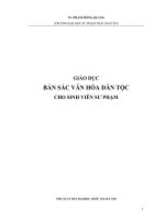 Bản săc văn hoá dân tộc cho sinh viên sư phạm