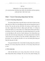 TRÌNH BÀY CÁC HOẠT ĐỘNG CƠ BẢN  CỦA NGÂN HÀNG THƯƠNG MẠI TRÊN THỊ TRƯỜNG CHỨNG KHOÁN LIÊN HỆ THỰC TIỄN VIỆT NAM