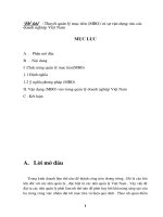 472 Thuyết quản lý mục tiêu (MBO) & sự vận dụng vào các doanh nghiệp Việt Nam