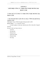 BÁO CÁO THỰC TẬP TẠI CÔNG TY  TNHH CÔNG NGHỆ THƯƠNG MẠI  DỊCH VỤ MĐ