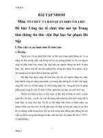 Công tác tổ chức kho mở tại Trung tâm thông tin thư viện Đại học Sư phạm Hà Nội