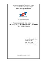 ứng dụng gis hỗ trợ công tác quản lý chất thải rắn đô thị tại PleiKu