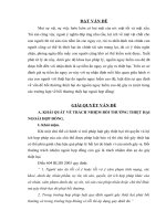 vấn đề bồi thường thiệt hại do nguồn nguy hiểm cao độ gây ra