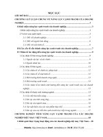 Giải pháp nâng cao năng lực cạnh tranh của các doanh nghiệp dệt may Việt Nam