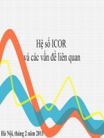 Lý thuyết về Icor và các vấn đề liên quan