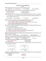 Đề thi thử tốt nghiệp môn hóa học THPT năm 2013