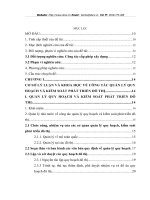Giải pháp nhằm nâng cao công tác quản lý cấp giấy phép xây dựng trên địa bàn Huyện Từ Liêm – Hà Nội