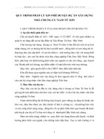 QUY TRÌNH PHÁP LÝ XIN PHÊ DUYỆT DỰ ÁN XÂY DỰNG NHÀ CHUNG CƯ NAM TỪ SƠN