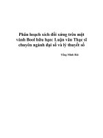 Phân hoạch xích đối xứng trên một vành Bool hữu hạn