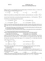 Đề thi môn: Vật lí (Dành cho thí sinh Không Phân ban)