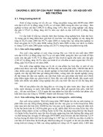 sức ép của phát triển kinh tế - xã hội đối với môi trường