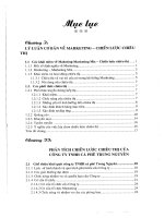 487 Chiến lược chiêu thị của Công ty TNHH cà phê Trung Nguyên