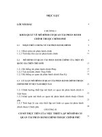 MÔ HÌNH CƠ QUAN TÀI PHÁN HÀNH CHÍNH THUỘC CHÍNH PHỦ