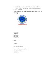 CHƯƠNG TRÌNH PHÁT TRIỂN NÔNG THÔN TỈNH QUẢNG NGÃI (RUDEP) - GIAI ĐOẠN 2