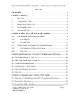 tính toán công trình xử lý nước thải công ty Song Thủy HK